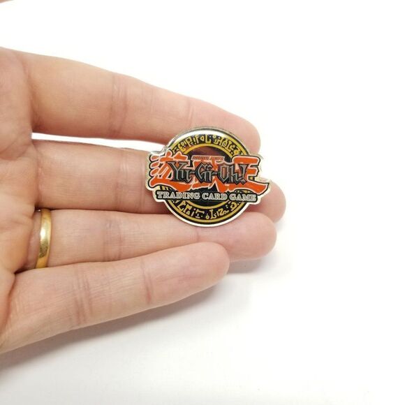 Vintage Yu-Gi-Oh! Lapel Pin, Dated 1996, 90s Brooch, Enamel Pin, Trading Card - Picture 3 of 6